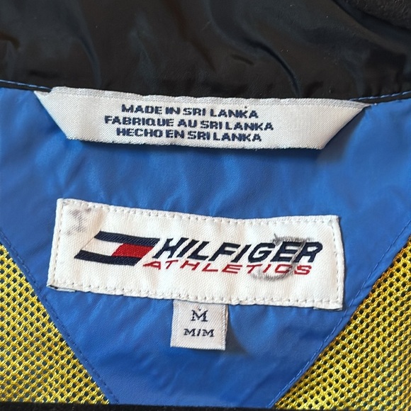 Vintage 90s Tommy Hilfiger Athletics Windbreaker Jacket Size M - Picture 4 of 12
